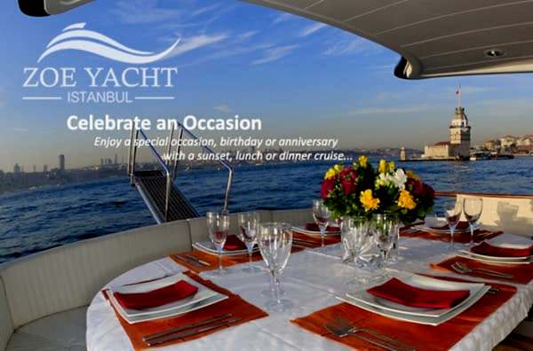 image of private bosphorus dinner cruise by boat in istanbul