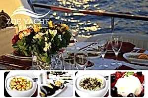 dinner cruise menu