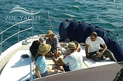 istanbul cruise sunbathing on the boat trip